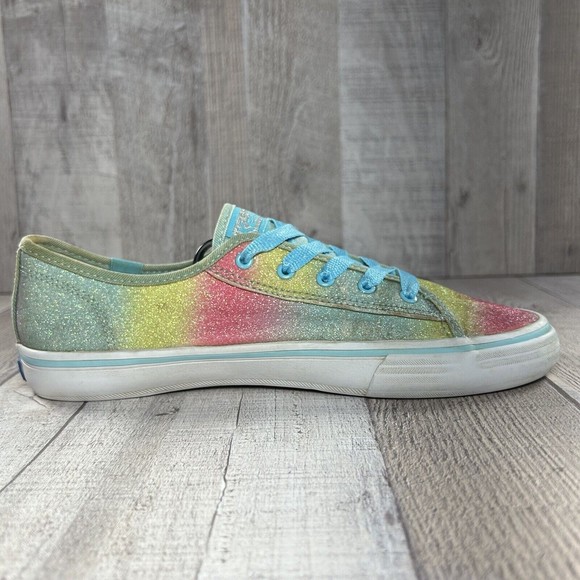 Keds Double Up Glitter Rainbow Girls Sneakers Multicolor Size 5 M KY55181 - Picture 8 of 16